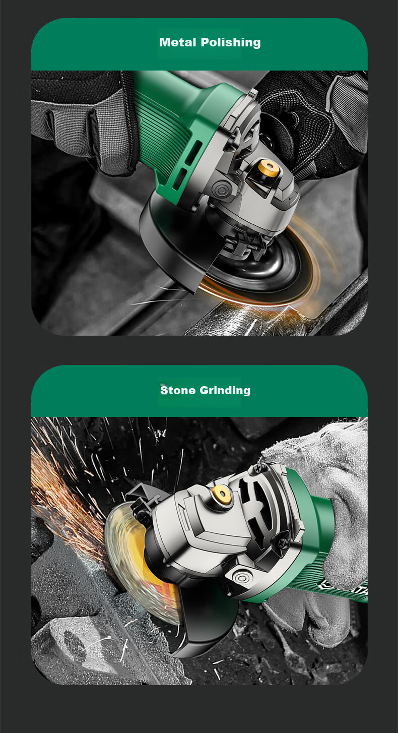 SATA Electric Angle Grinder Cutting Machine Household Polishing Hand Grinder Multifunctional D05724 Metal 16