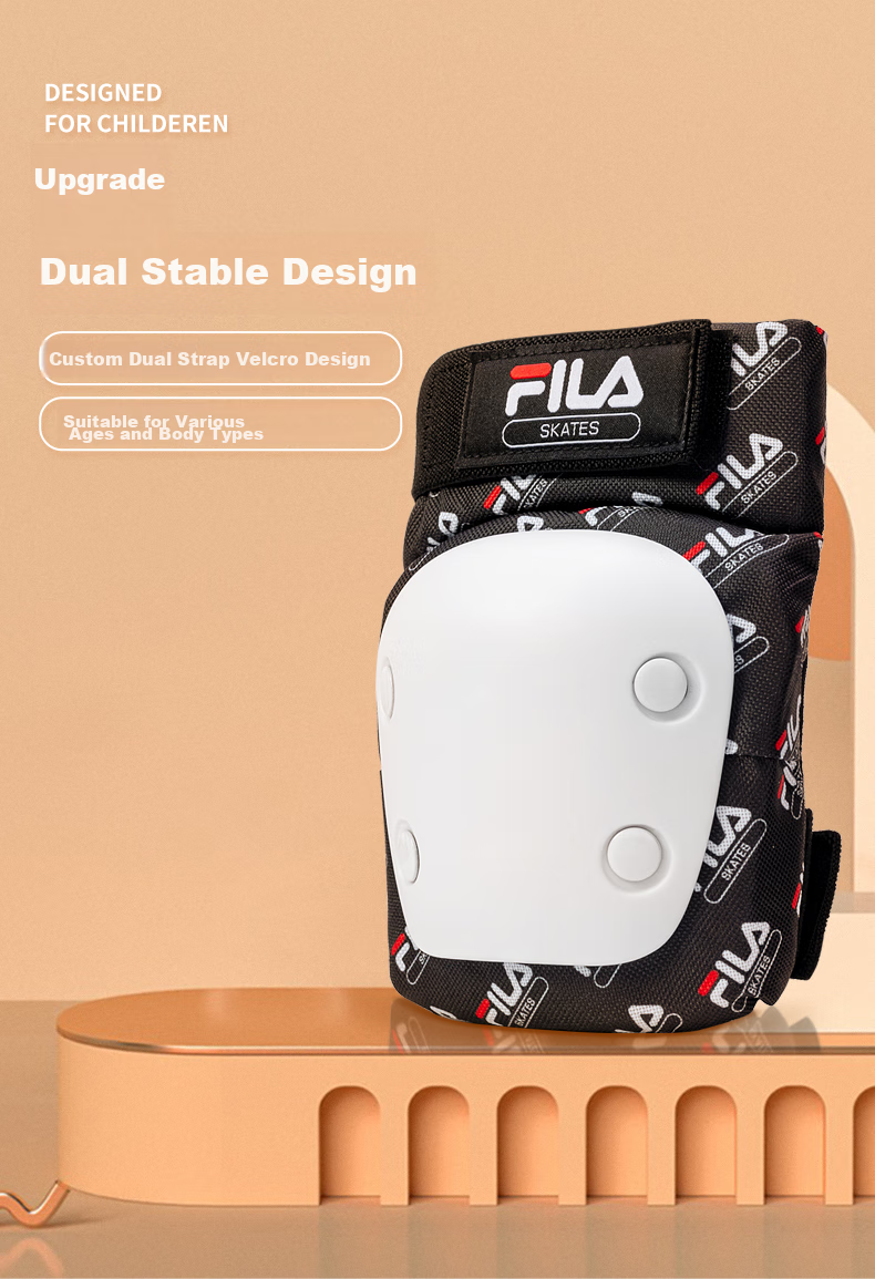 FILA Professional Skateboard And Bicycle Protective Gear for Youth, Adults, And Children, Street Skating Professional Skateboard Protective Equipment, White, Size L 4