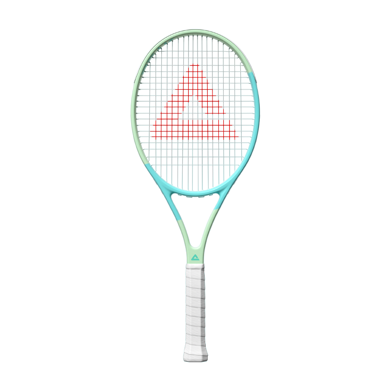 PEAK Tennis Racket for Men And Women with String Rebound Ball, Professional Carbon-Aluminum Integrated Training Set, Blue-Gree