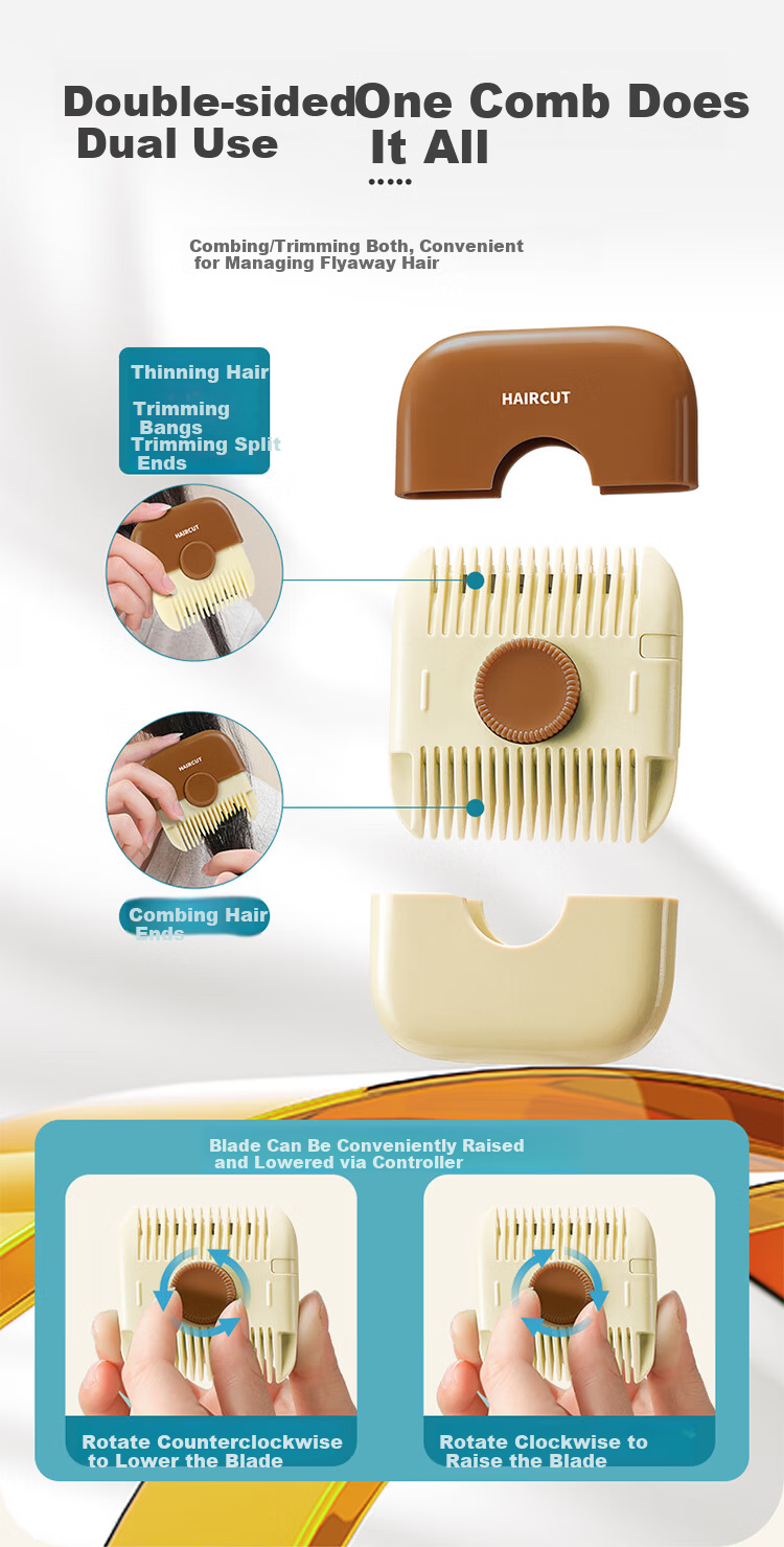 Care1st Baby Hair Trimmer Comb Infant Haircut Clippers Bangs Trimming Children's Haircut Tool 3