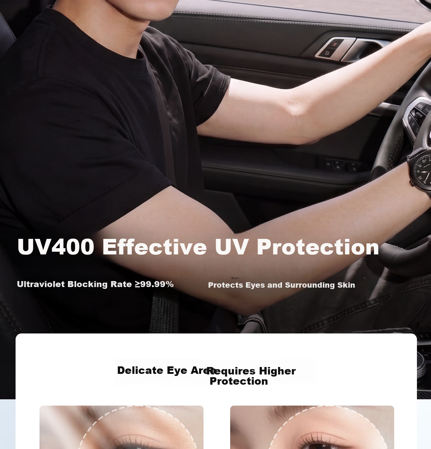 CAPONI Polarized Clip-On HUD Display Sunglasses UV Protection Driving Glasses for Men and Women 18