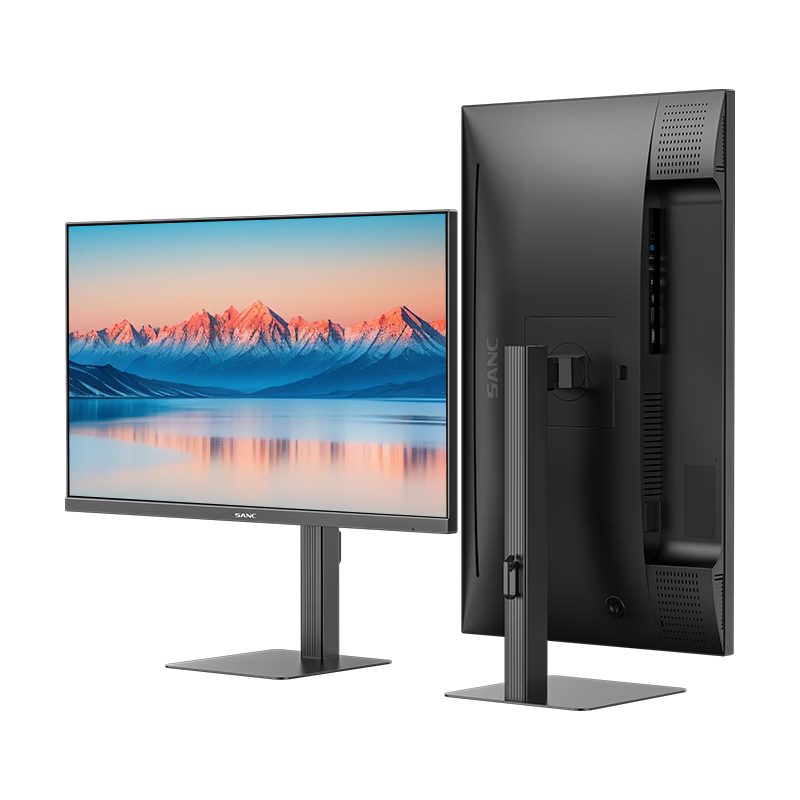 SANC Shengse 27-inch 2K 100Hz IPS Office Monitor Low Blue Light Hardware Rotatable Adjustable Stand Multi-Screen Same Color Computer Display OF27QT