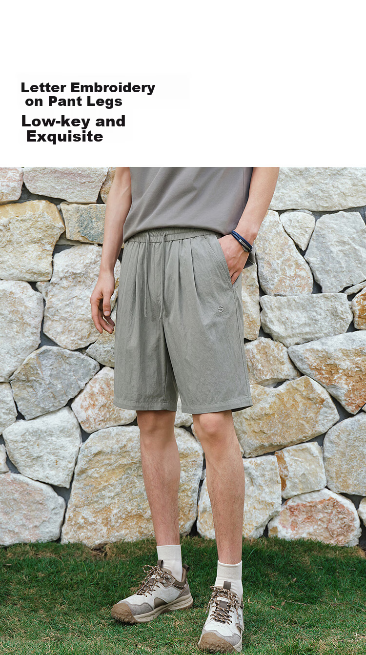 Semir Men's Casual Summer Relaxed Fit Twill Draped Wrinkle-Resistant Shorts 2026 Clean and Smooth 109326125101 9