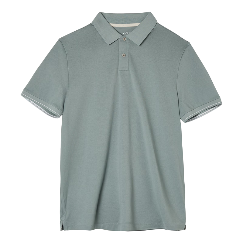 VICUTU Ever Polo II Men's Spring Summer Short Sleeve Business Polo Shirt Dove Gray 185/104B