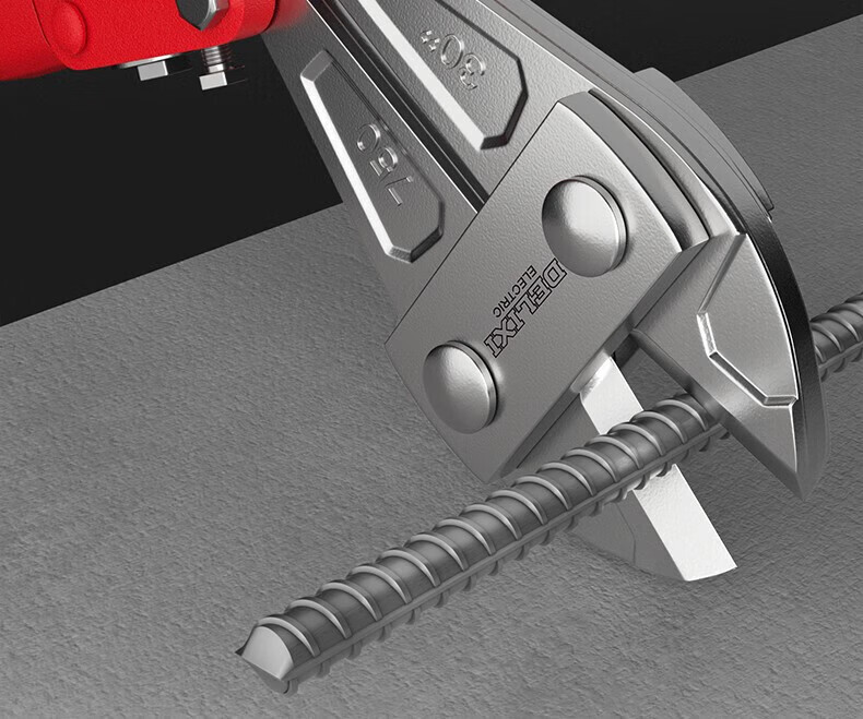 DELIXI ELECTRIC Industrial Grade Rebar Cutter Heavy-Duty Wire Cutter Iron Wire Pliers 8-Inch 10