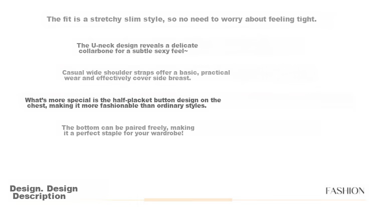 Langsha Spicy Girl American Style Ribbed Button Slim Fit Tank Top for Women 4