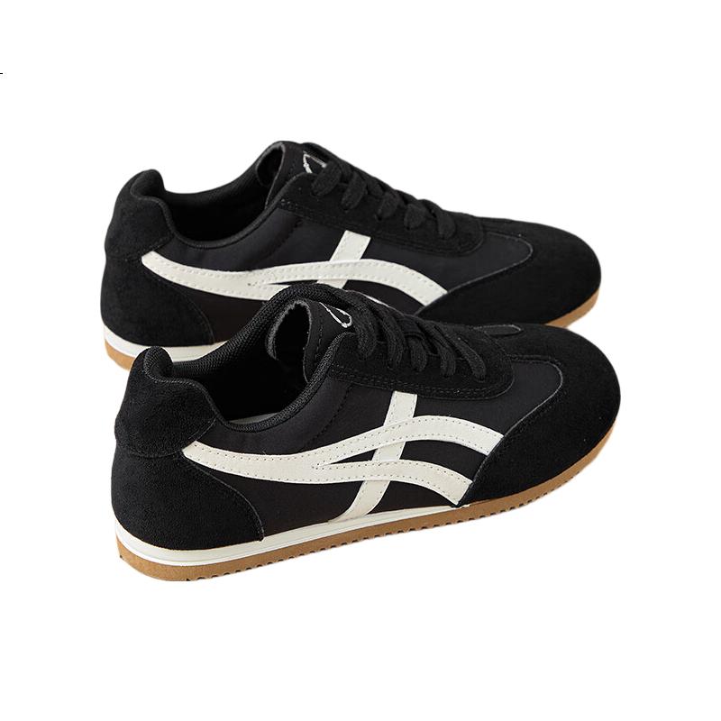 La Chapelle Women's Casual Shoes New Versatile Low-top Soft Sole Sports Shoes for Women - 2215B Black Size 37