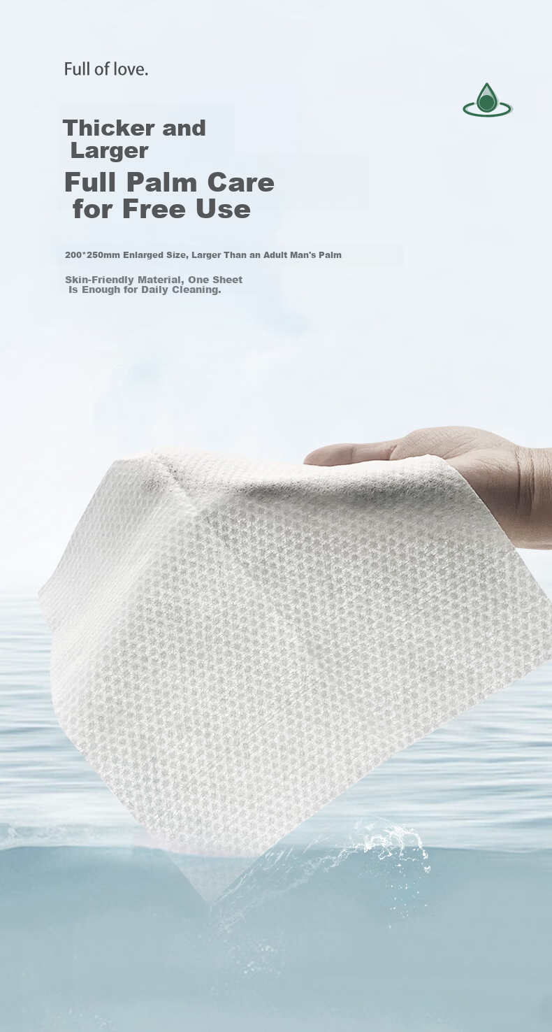 Guyunti Large Thickened Facial Towel 150 Sheets Soft Disposable Face Wipes 20x25CM 8