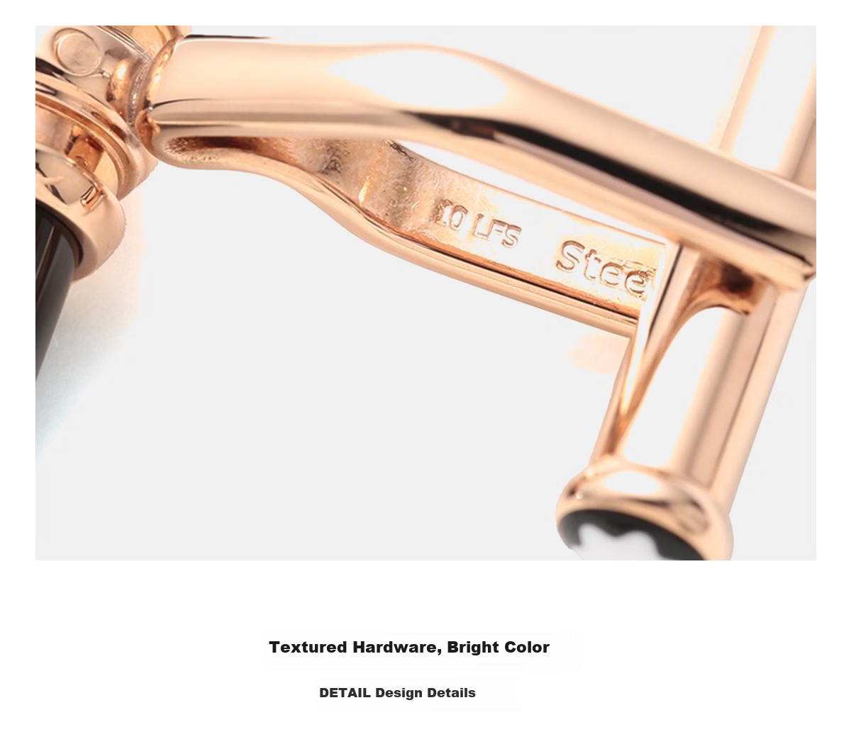 MONTBLANC Rose Gold and Black Cufflinks 113395 [Gift] 3