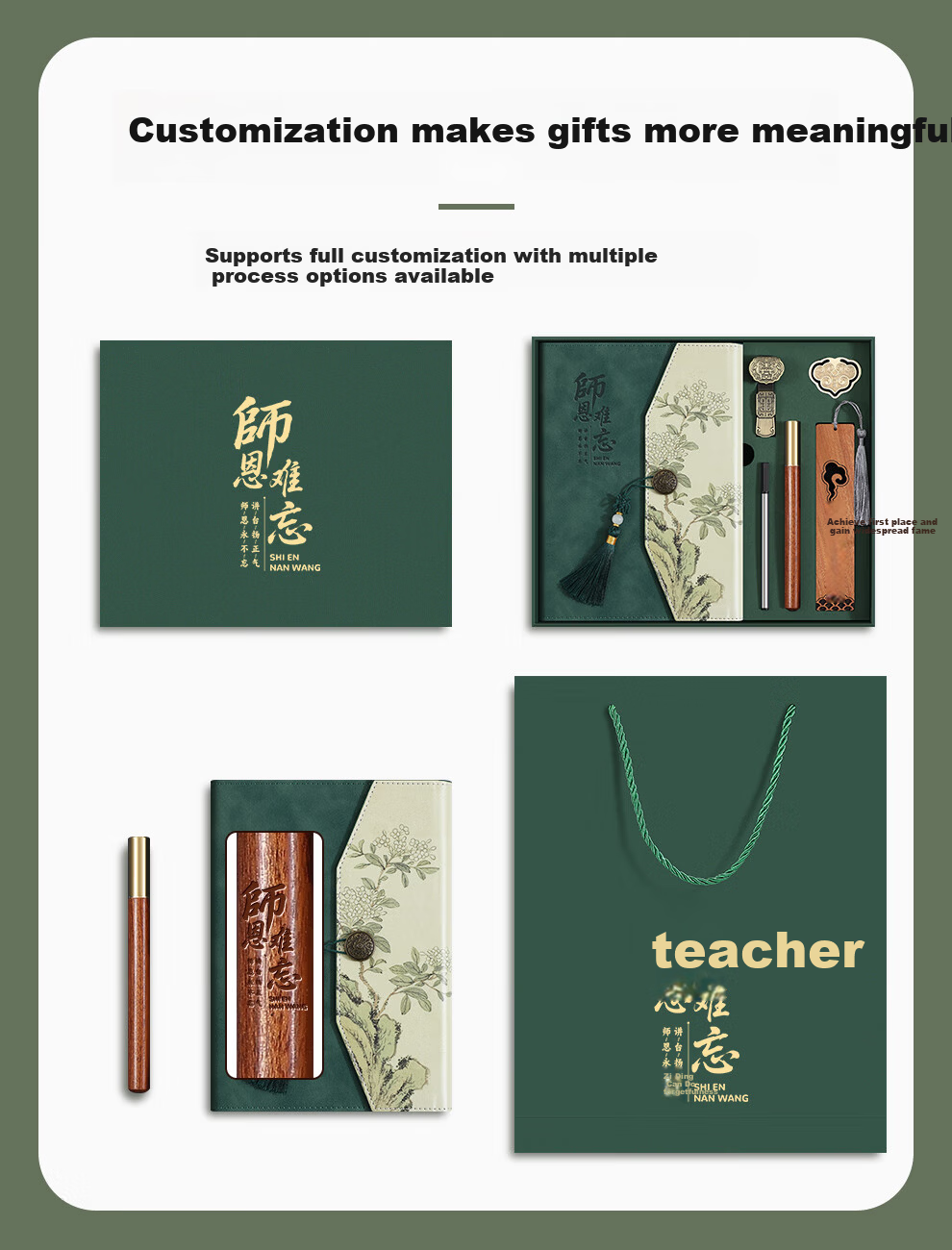 Faramon Teacher's Day Gift National Trend Premium Notebook Gift Box and Mug Gift Box High-Value Souvenir Practical Thank You Gift for Teachers Black/Coffee Mug Gift Box 3