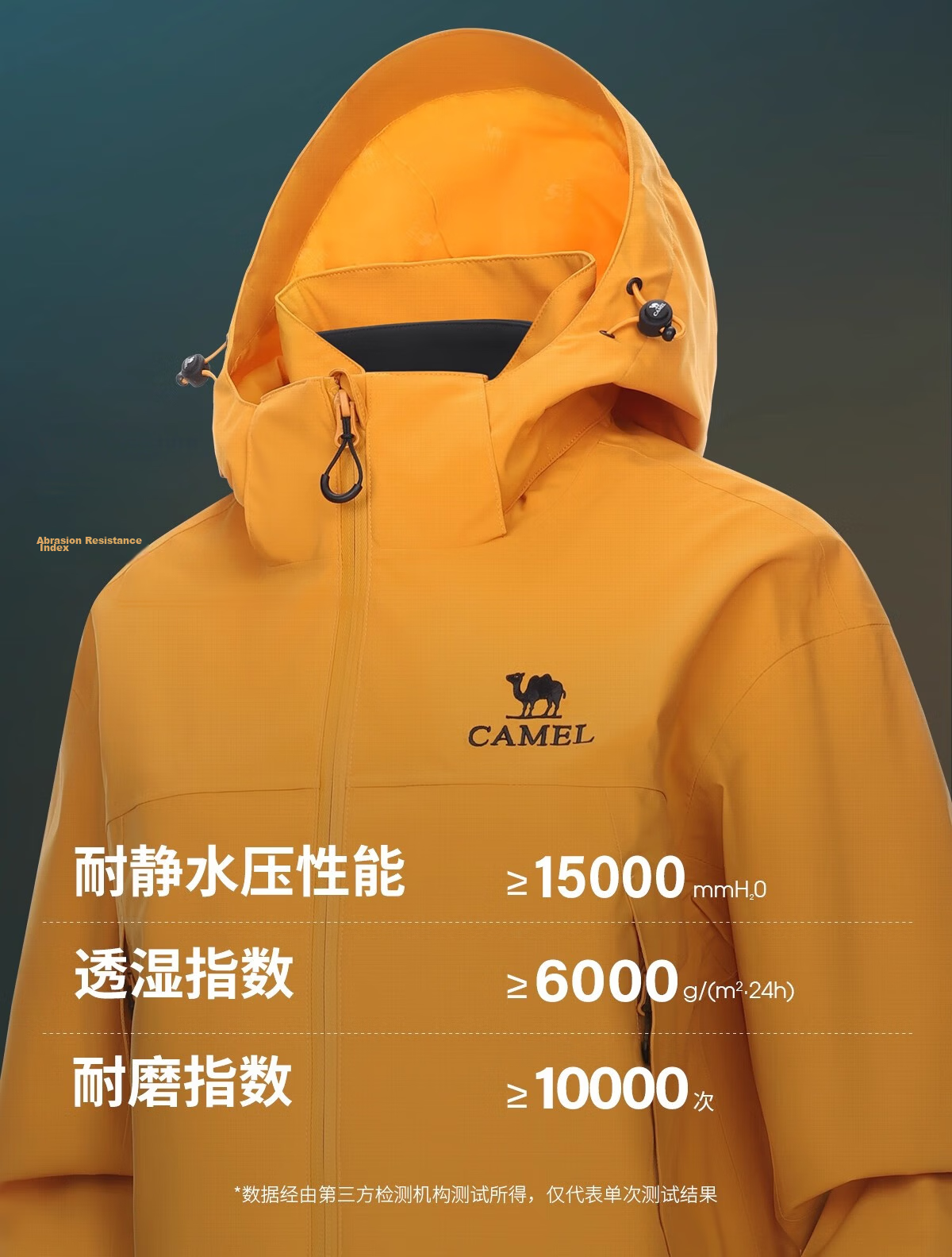 CAMEL Women's Short Outdoor Jacket 3-in-1 Fleece Liner Water-Resistant Windproof Coat 4