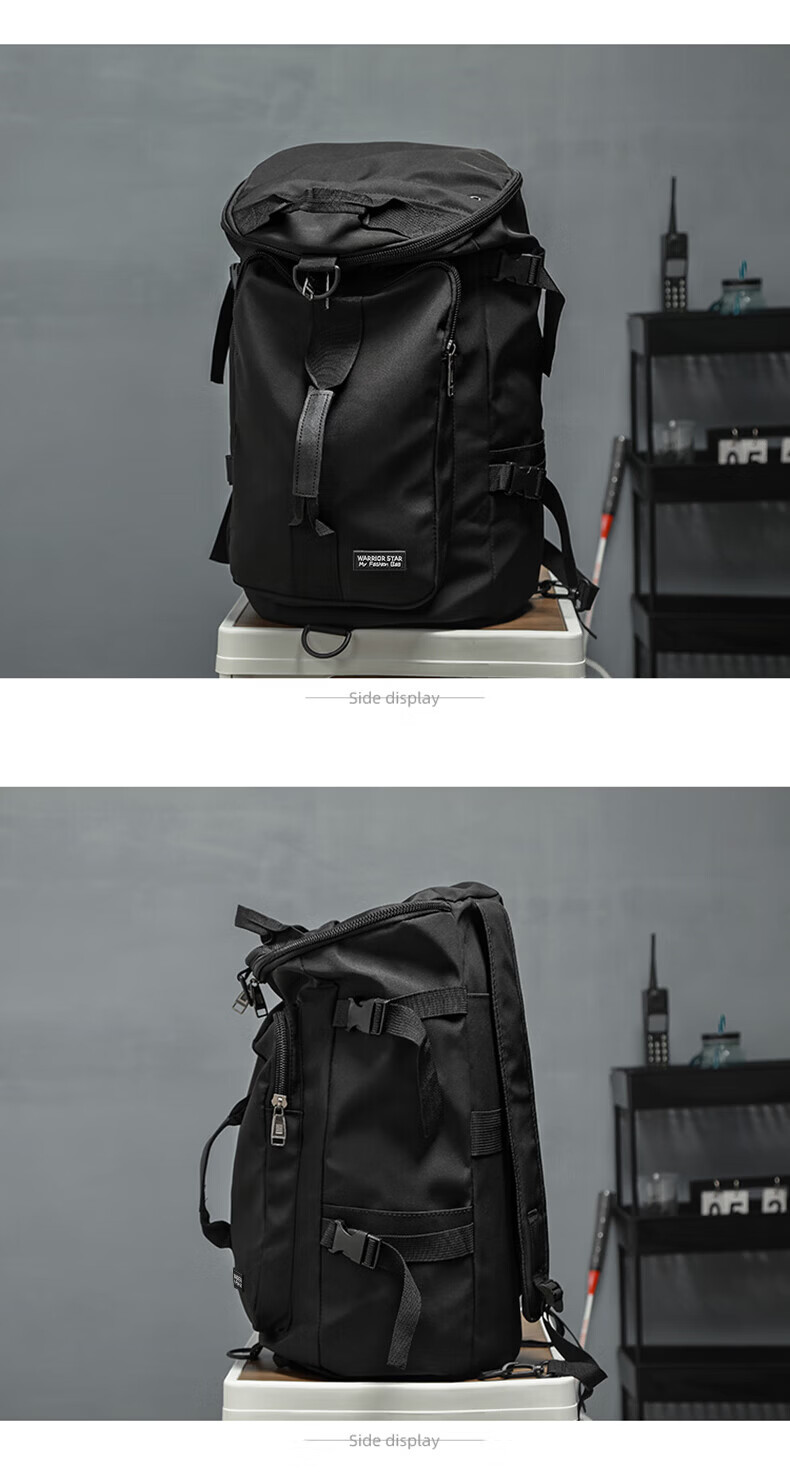 Warrior Men's Travel Bag Large Capacity Multifunctional Commuter Short Trip Business Luggage Handheld Crossbody Gym Bag 6