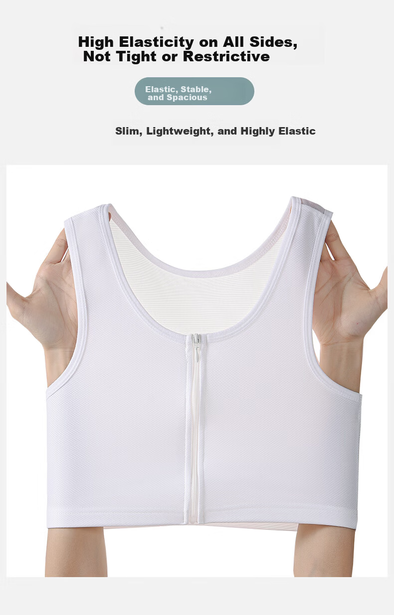 Caramella Sports Bra Spring Shockproof Vest Women's Chest Wrap Shaping Large Chest Minimizer Shapewear Student Cosplay Chest Binder 10