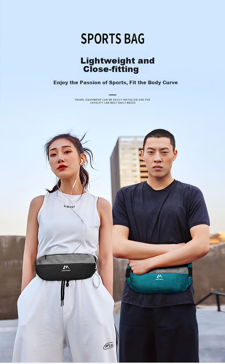 LOHAS Travel Waist Bag Running Sports Bag Men’s Phone Invisible Waist Belt Portable Gadget Outdoor Waterproof Gear 1