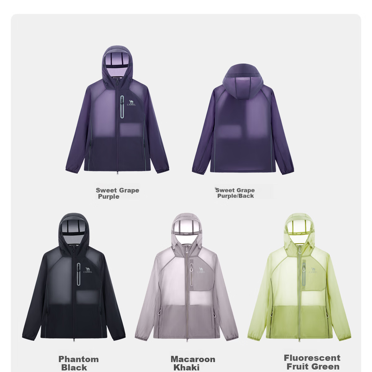Camel Iceberg Sunscreen Jacket Pro Wang Junkai Edition Cooling Waterproof UV Protection Lightweight Skin Jacket M35BK07069 24