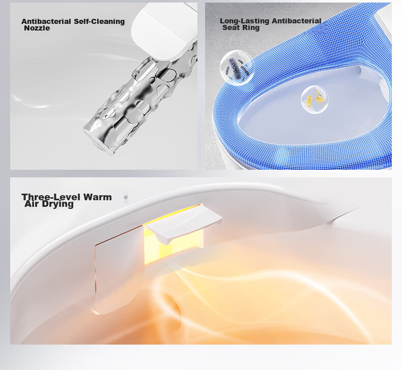 JOMOO Smart Toilet Seat Instant Heating Antibacterial Intelligent Cover with Drying and Heating Fully Automatic Bidet ZS021-S1 4