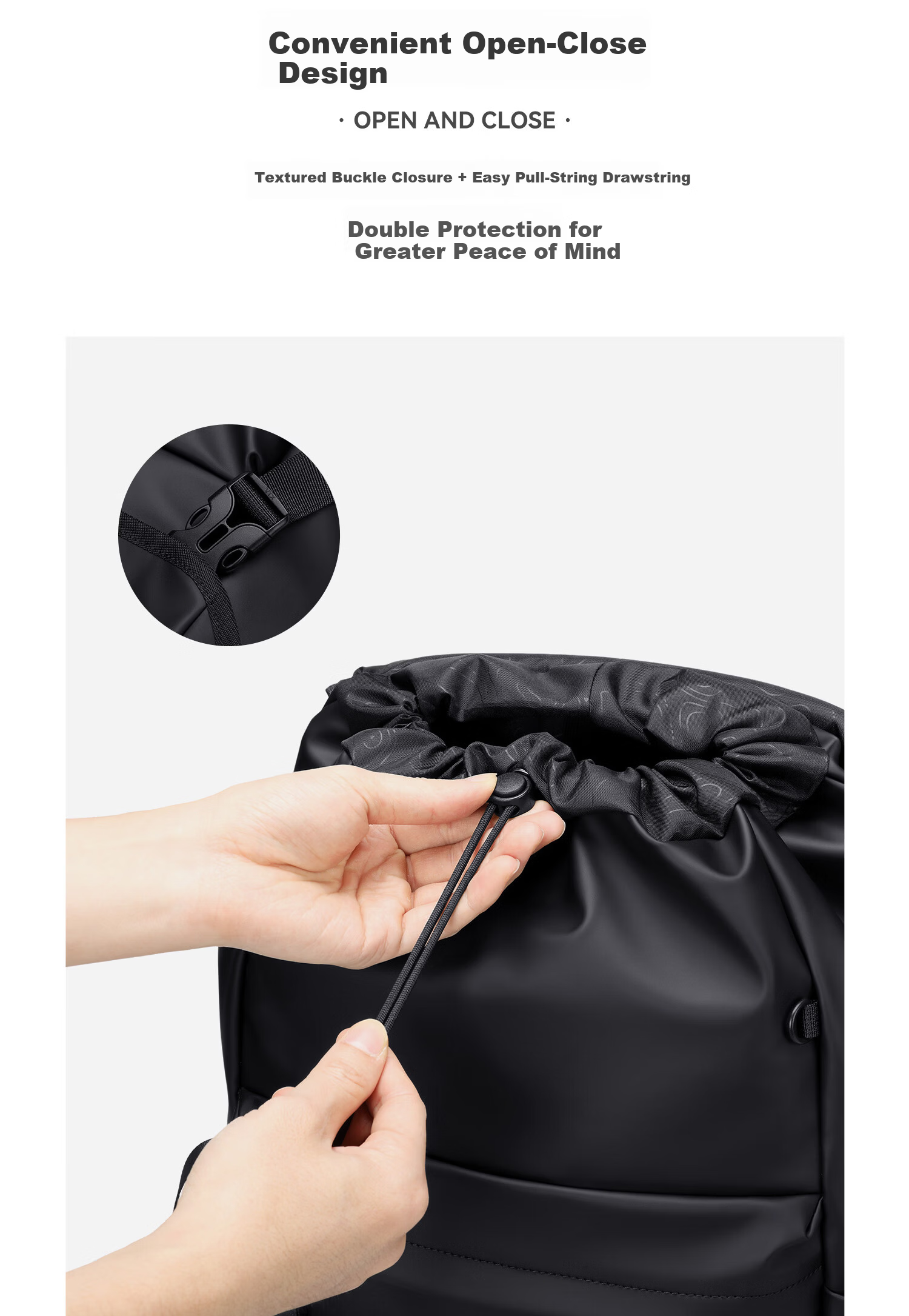 GOLF Men's Travel Backpack 15.6/16 Inch Laptop Bag Student School Backpack Flap Business Commuter Backpack 7