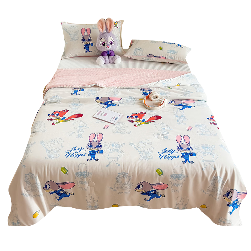 Disney Class A Knitted Cotton Dot Quilt Summer Cooling Blanket Air Conditioning Quilt Home Summer Quilt Machine Washable Thin Quilt for Naked Sleep Summer