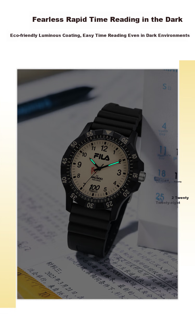 FILA Student Watch for Middle and High School Exams Outdoor Sports Quartz Watch Gift for Kids 6842-001 4