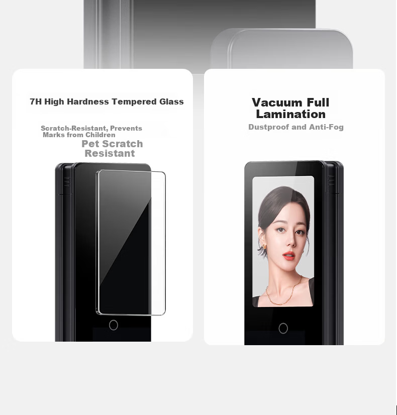DESMAN Smart Door Lock 3D Facial Recognition Visual Peephole Large Screen Fingerprint Password Xiaodi U3F 18