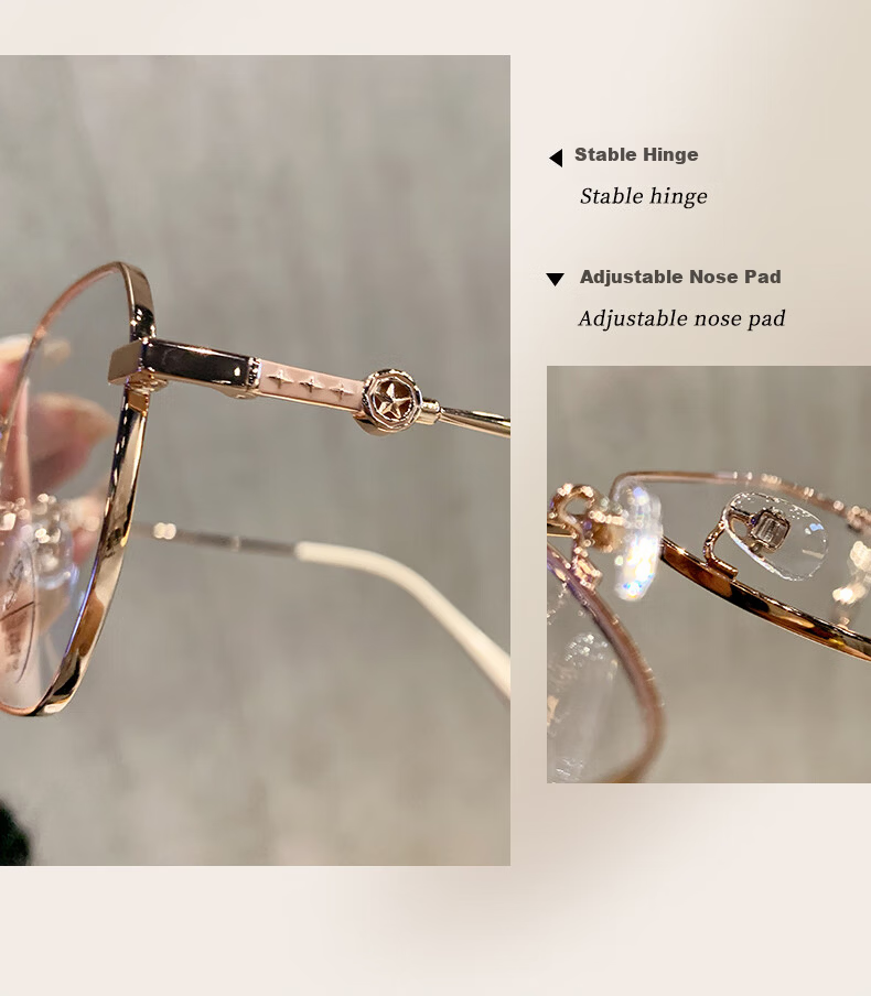 FONHCOO Fashion High-End Reading Glasses for Women Official Genuine Blue Light Blocking HD Stylish Youthful Presbyopia Glasses Female Model 7