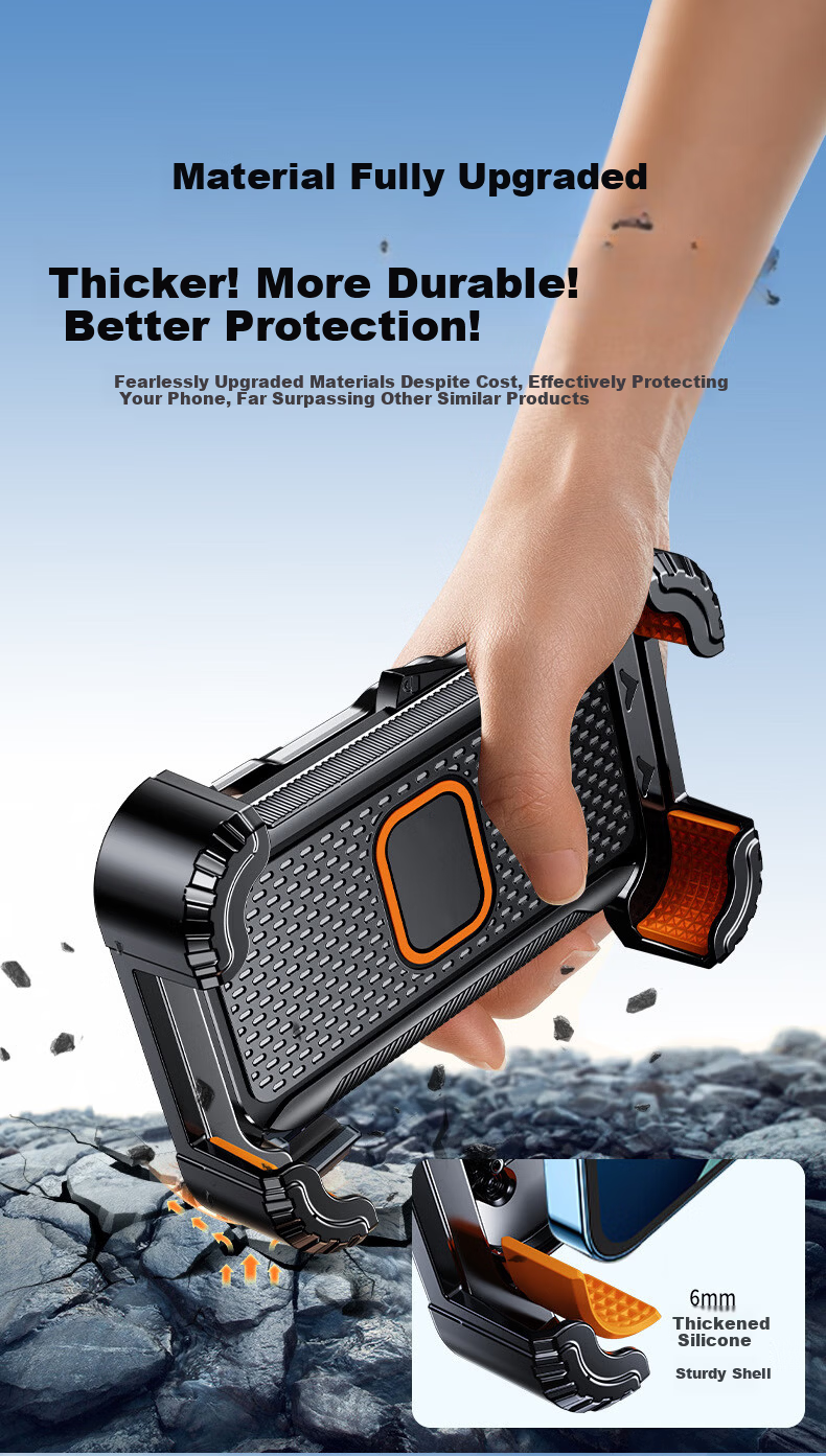Xuanqin Xuanxiang Electric Bike Phone Holder Universal Battery Bicycle Delivery Navigation Riding Motorcycle Anti-Shake Anti-Drop Phone Mount 7
