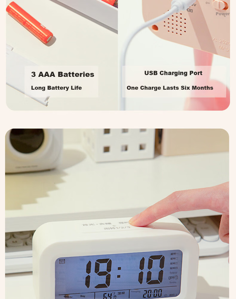 Class 3 Grade 2 Early Education Smart Alarm Clock Children's Voice Time Manager Early Learning Toy 10