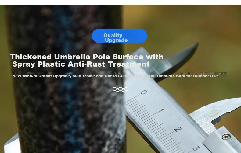 DSRAWMYT Outdoor Sun Umbrella Large Commercial Patio Umbrella Big Market Square Rectangular Rain Shelter Umbrella 15