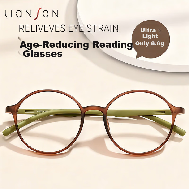 Women’s Reading Glasses Japanese Imported Genuine Blue Light Blocking HD Fashionable Youthful Middle-aged and Elderly Glasses 250 Degree