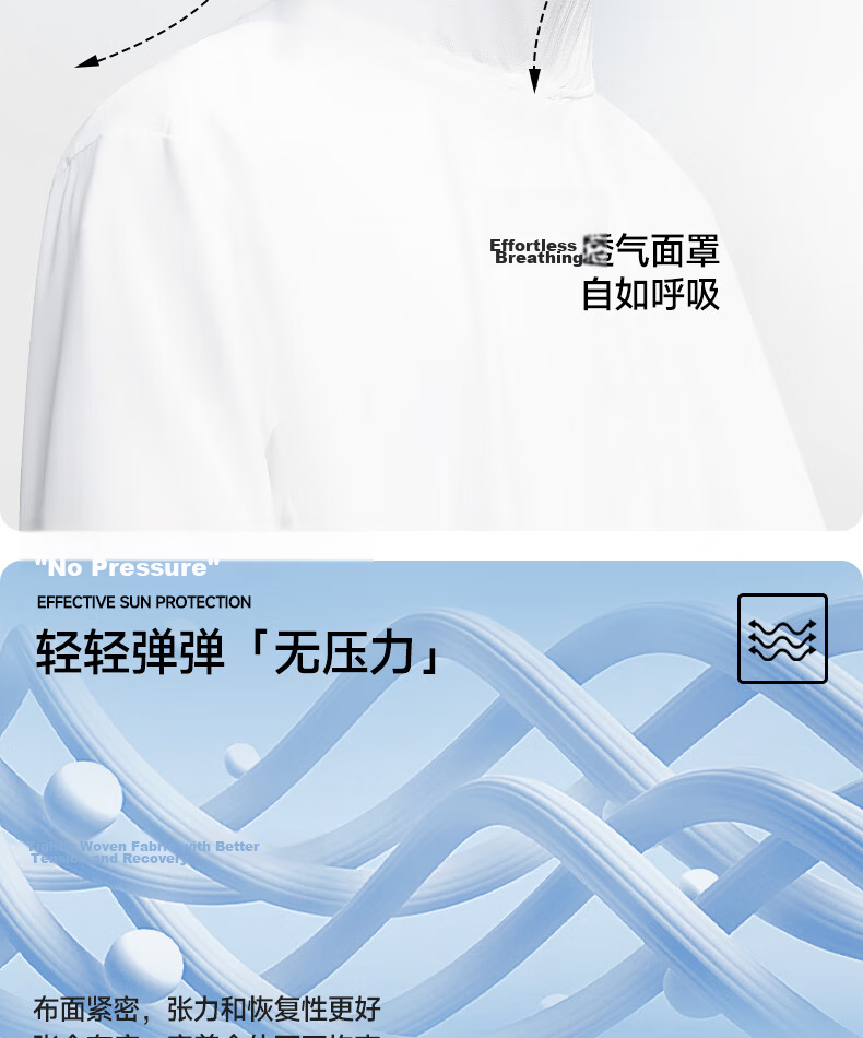JEEP SPIRIT Men's High-End Ice Silk Cooling UV Protection Outdoor Fishing Quick-Dry Sun Protection Jacket 13