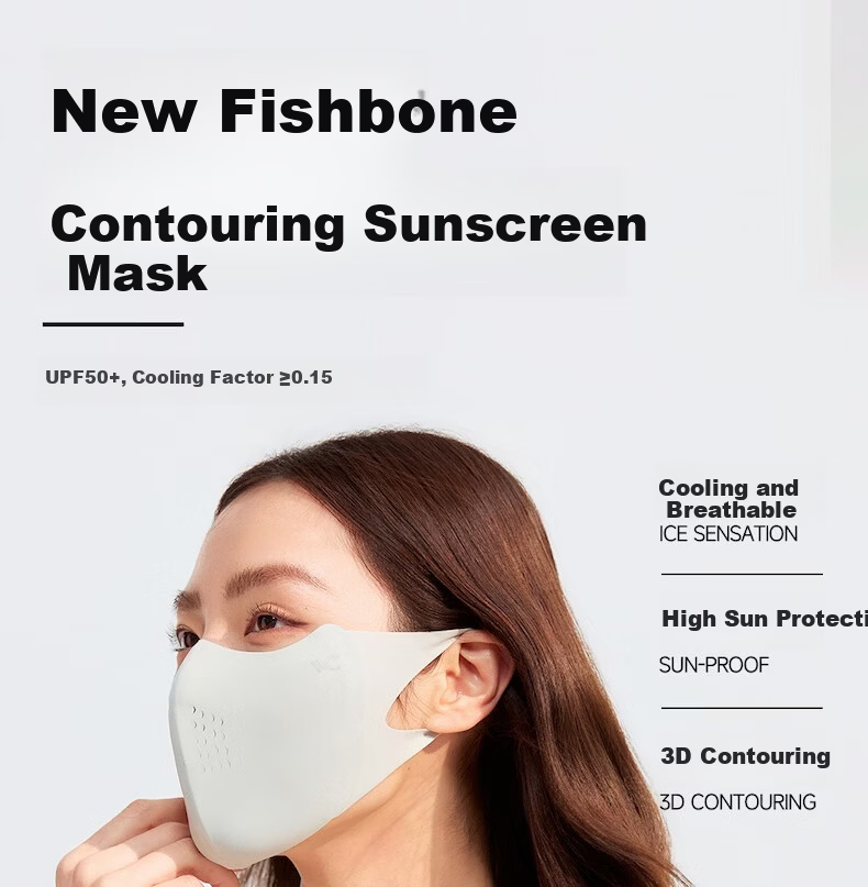 VVC Sunscreen Mask for Women UV Protection Summer Lightweight Breathable Cooling Sunshade Mask Cherry Blossom Pink 1