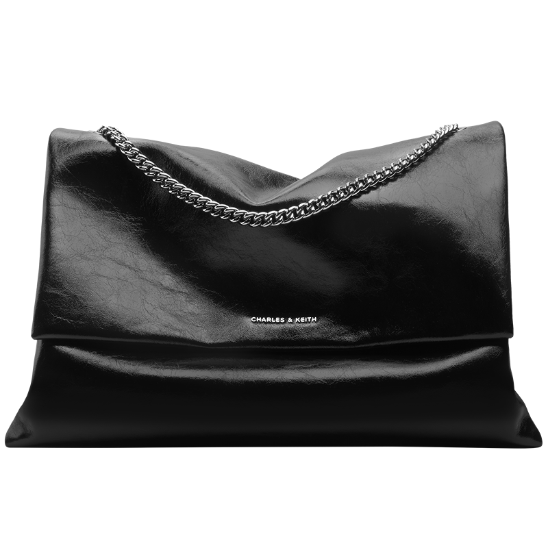 CHARLES&KEITH Large Capacity Soft Chain Messenger Bag, Shoulder Bag, Underarm Bag, Women's Handbag, Birthday Gift, CK2-20271514