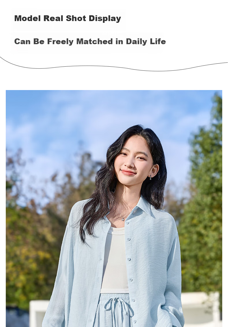 Urban Beauty Linen Shirt Women 2026 Summer New Luxury Youthful Stylish Blouse Ladies Shirt High-End Sun Protection Jacket 13