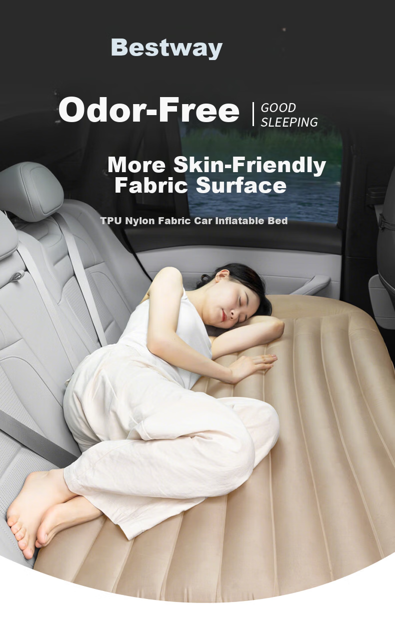 Bestway TPU Car Inflatable Mattress Universal for Sedan SUV Rear Seat Sleeping Pad Baby Friendly 69652 1
