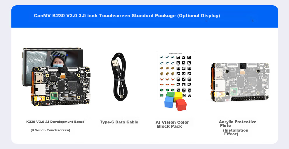 ChuangLeBo K230 Development Board CanMV K230 3.0 AI Development Board Vision Recognition Module Camera Artificial Intelligence 23