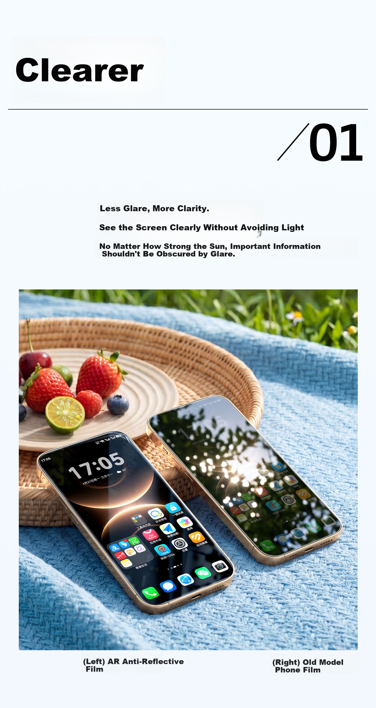 Torras Boundless AR Film [AR Anti-Reflective Magnetic Sputtering + No Black Edges] Compatible with Huawei Pura90 Pro Tempered Glass Screen Protector Ultra-Clear Anti-Fingerprint Shockproof Film 3