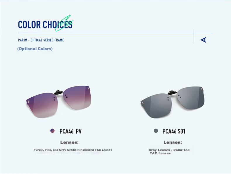 PARIM Kids Clip-On Sunglasses Unisex Lightweight Polarized UV Protection for Students Compatible with Prescription Frames 12