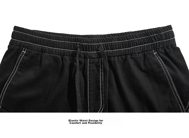 CABBEEN Color-Block Stitching Design Men's Casual Skin-Friendly Comfortable Summer 2026 Cool Denim Casual Shorts 21