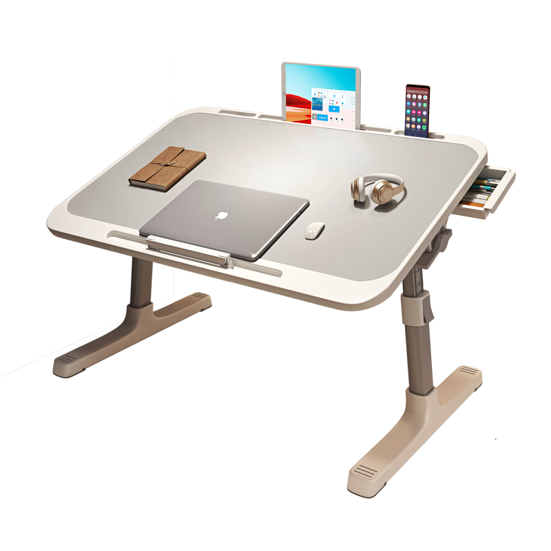 Adjustable Bed Desk Laptop Table Foldable Dormitory Study Table Small Bedside Desk