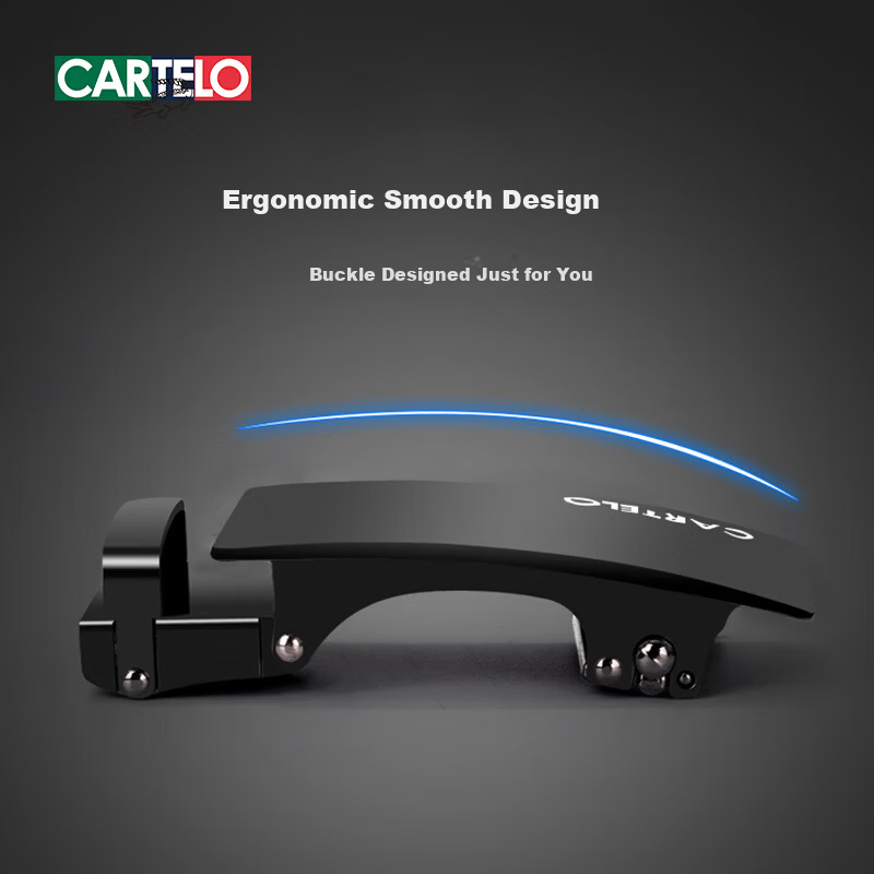 CARTELO Men's Leather Belt Buckle Head Business Casual Automatic Buckle Separate Waistband Accessory Without Strap