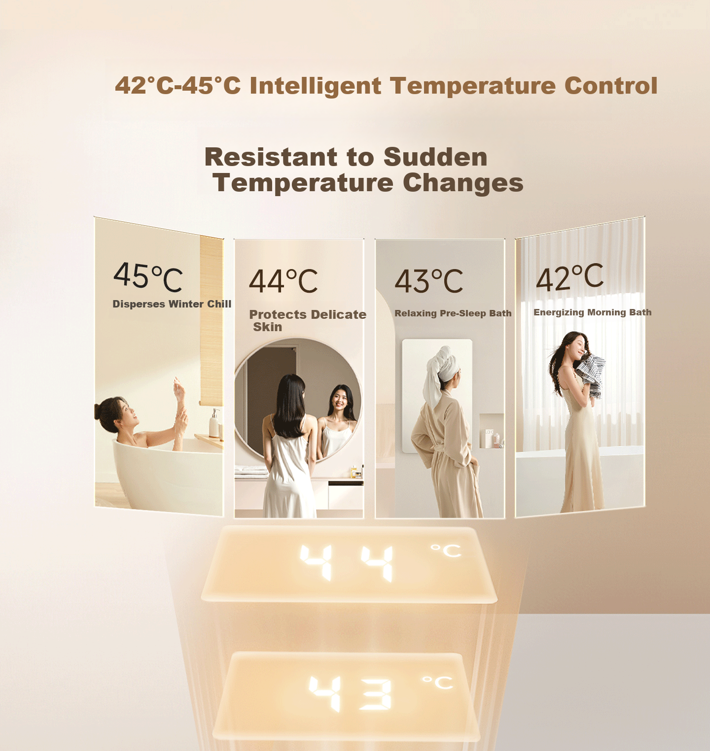 Foshan Lighting Smart Thermostatic Warm Air Bathroom Heater with Lighting and Exhaust, Ring-shaped OH Ion Sterilization, AI Voice Control X1 8