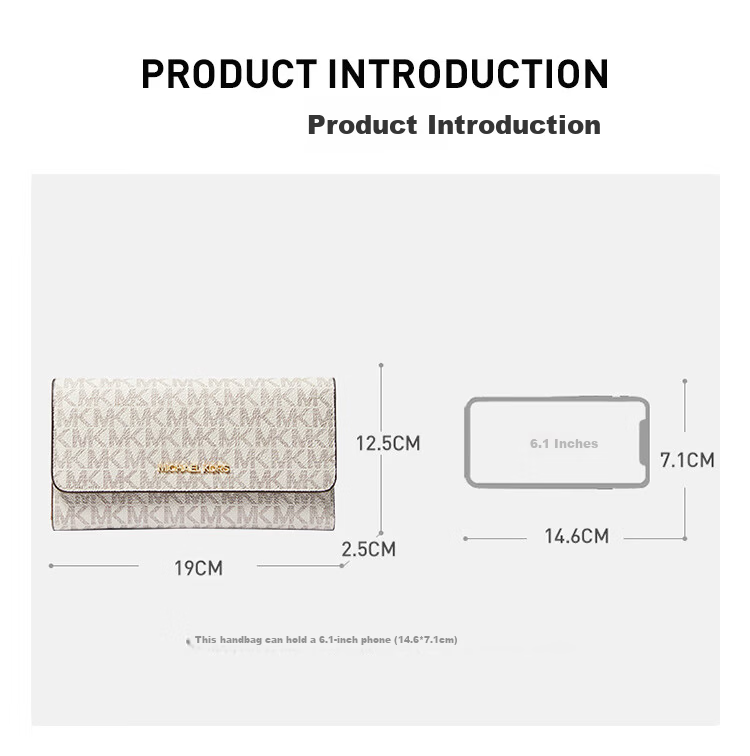 MICHAEL KORS Jet Set Luxury MK Women's Wallet Clutch Deep Brown/Acorn Brown Gift for Girlfriend 1