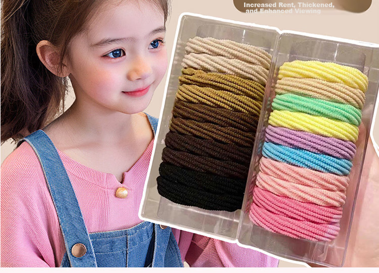 Princess Password Children's Day Gift Hair Tie for Girls High Elasticity Hair Band No Damage Hair Accessories Student Rubber Band High Ponytail Hair Rope 9