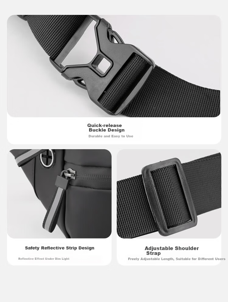 LOHAS Travel Running Waist Bag for Men, Phone Pouch, Waist Hanging Bag, Men's Chest Bag, Sports Cycling Small Bag, Multifunctional Marathon Gear 13
