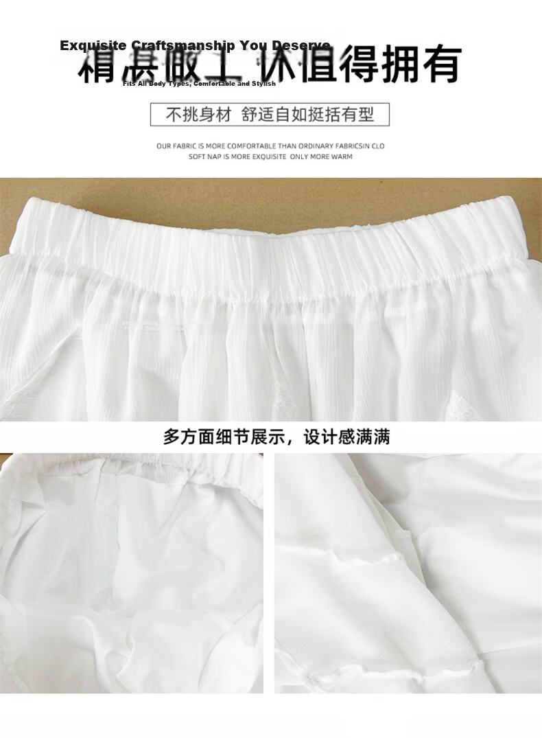 Langsha Women's Half-Length Skirt 2026 Summer New Ruffle Fairy Tulle Skirt High Waist Slim Fit Mid-Length Cake Skirt 6