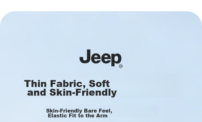 JEEP 2-Pack Cooling Arm Sleeves for Men and Women, UV Protection Cycling Sun Sleeves, Ice Silk Fingerless Arm Covers, Black + White 9