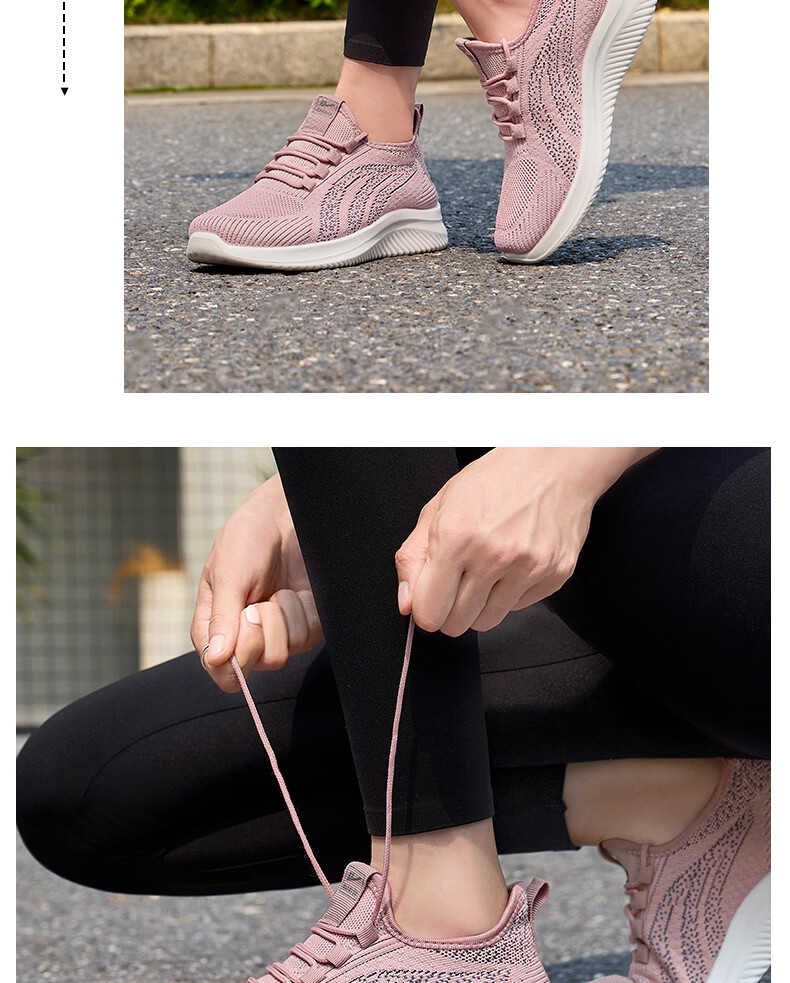 Warrior Elderly Women's Shoes Summer Mom Shoes Slip-On Soft Sole Middle-Aged and Elderly Sports Shoes Women 2122 Pink Size 38 18