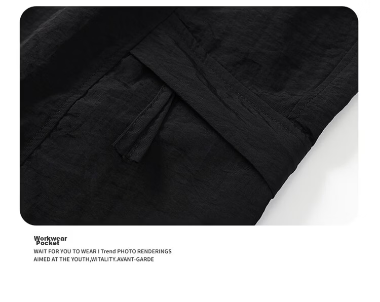 GENIOLAMODE Semir Group Men's Korean Style Loose Casual Lightweight Breathable Five-Point Ice Silk Quick-Dry Versatile Drawstring Shorts 34