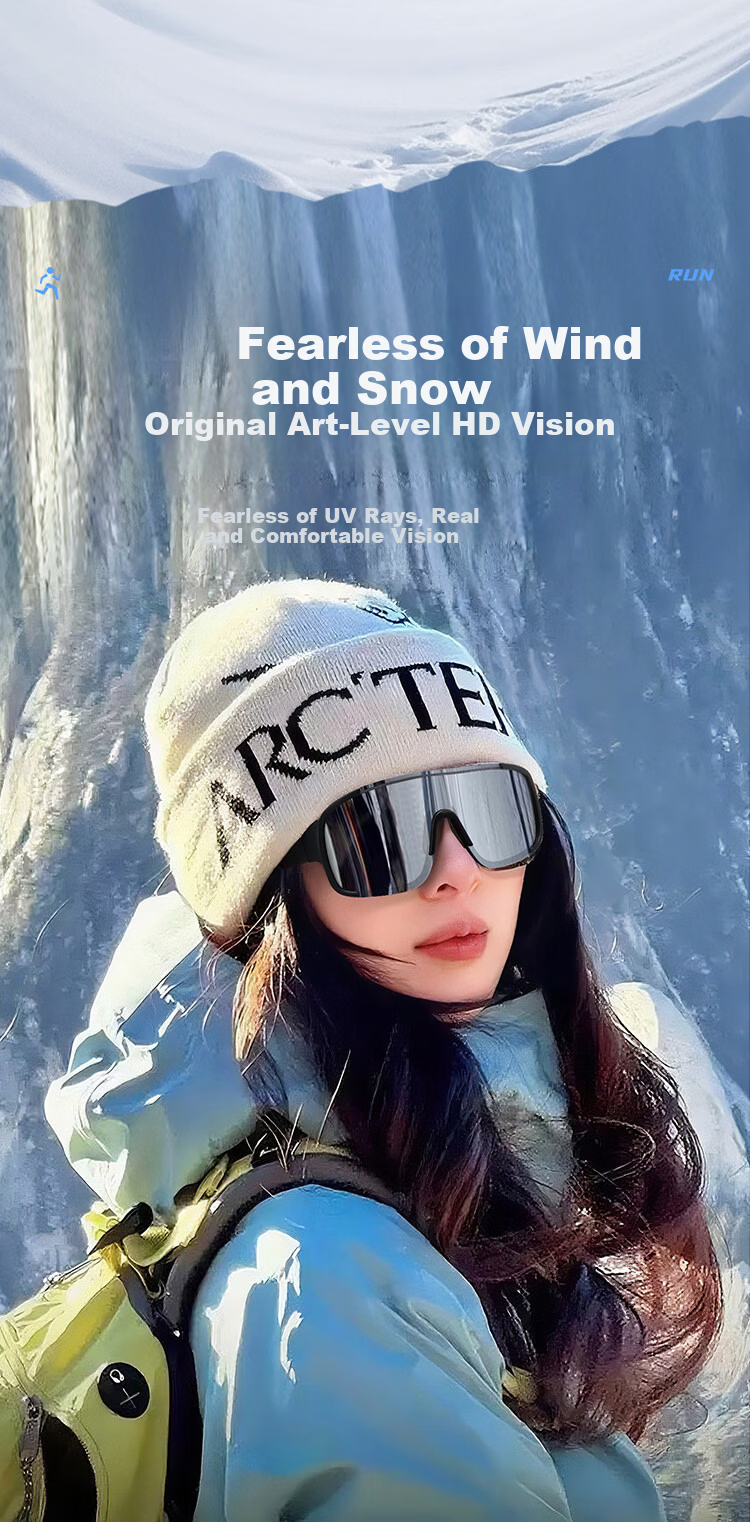 FENCHI Outdoor Sports Snow Mountain Goggles Sunglasses for Men UV Protection Windproof Sandproof Cycling Women's Sunglasses 8