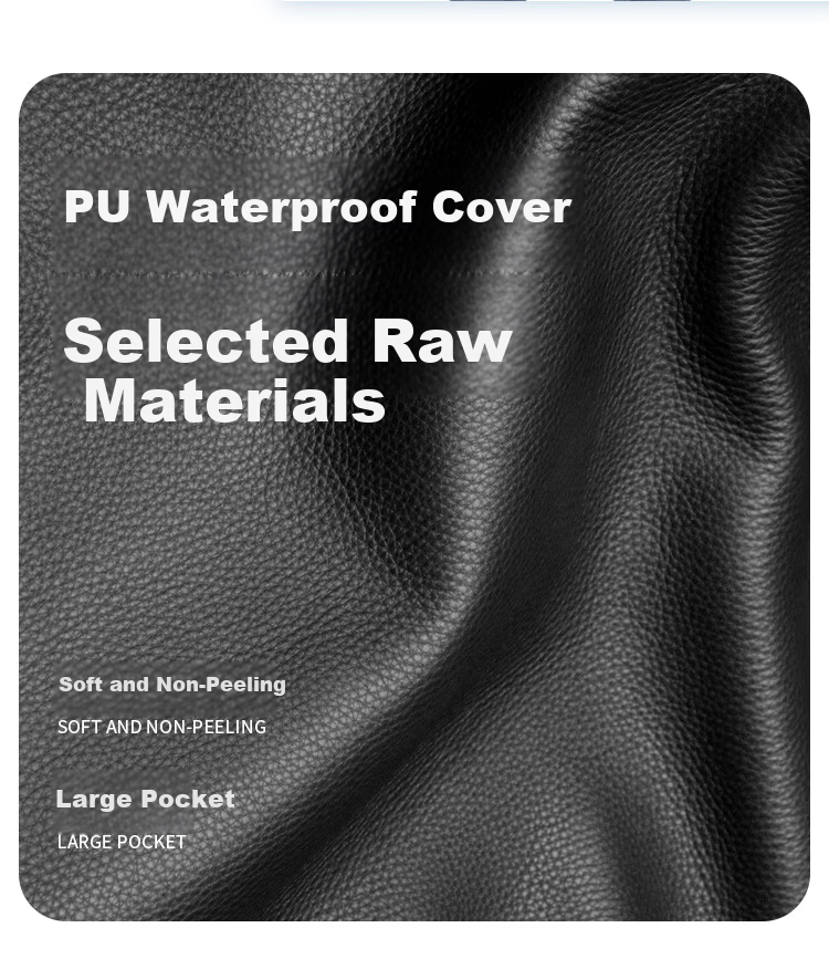 BAIGE Baige Long Sleeve Waterproof Apron Oil and Stain Resistant Canteen Work Reversible Apron Navy Blue CW100625 2